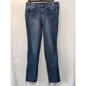 Vintage Y2K Women's Rocawear Stitched/Embroidered Back Pocket Blue Jeans Size 3